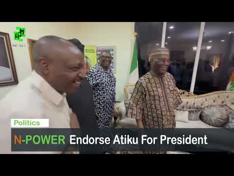 N-Power Beneficiaries Endorse Atiku for President